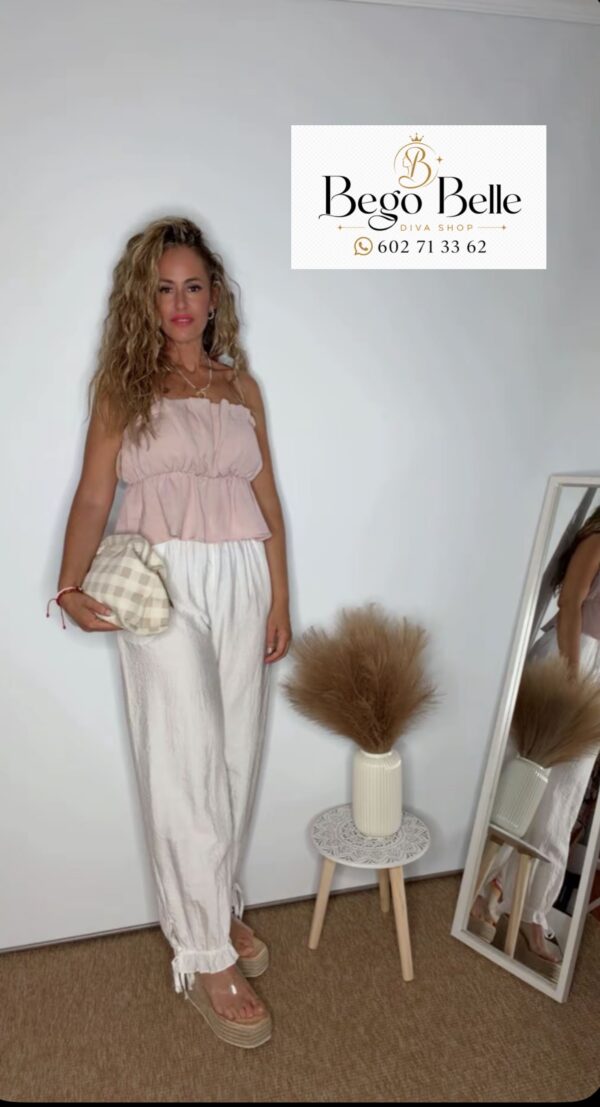 Top sirena pantalón lazo
