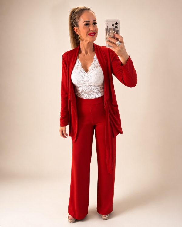 Conjunto Rojo Americana & Pantalón
